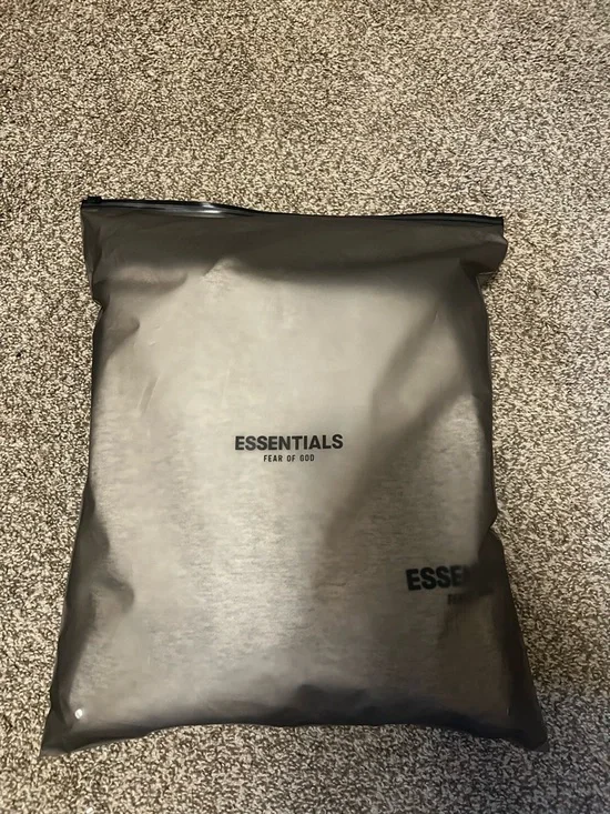 Essentials Light Gray Crewneck Sweatshirt with ESSENTIALS Logo - Picture 5 of 5